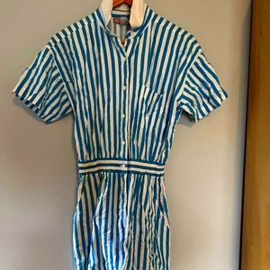 Stripy 60s romper